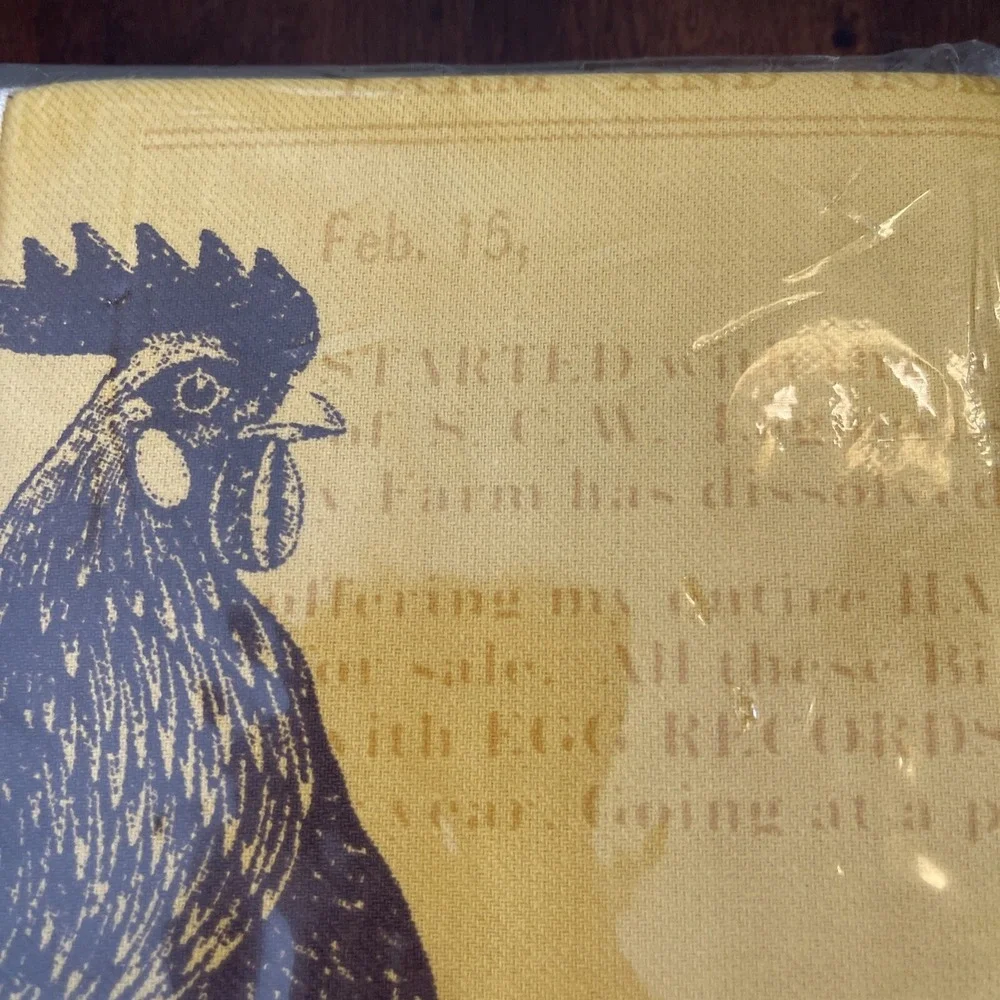 Williams Sonoma Tuscan Farmhouse Rooster‎ Tablecloth 70